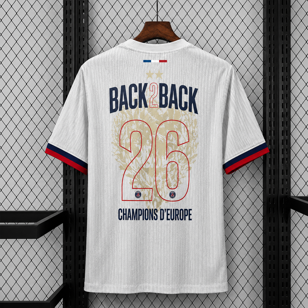 MAILLOT PSG BLANC BACK2BACK 2 ÉTOILES ⭐️ ⭐️