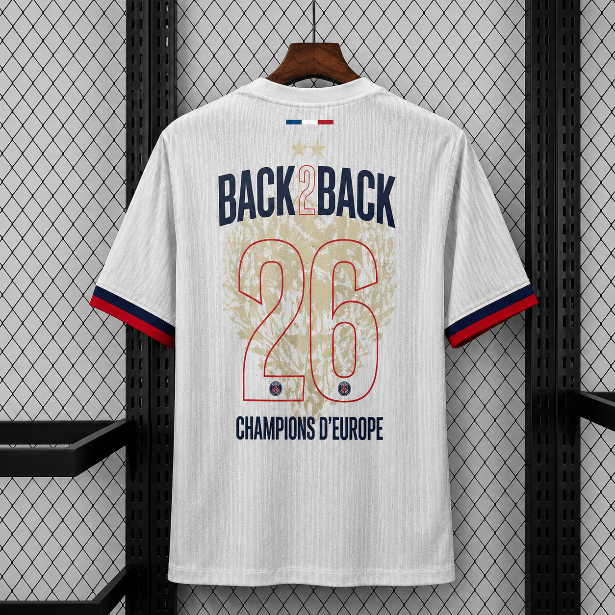 MAILLOT PSG BLANC BACK2BACK 2 ÉTOILES ⭐️ ⭐️